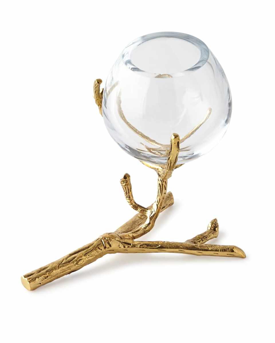 Twig Brass Vase Holder